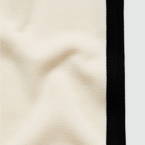 Mango Striped Knitted Cream Trousers, new with tags - Picture 7 of 8